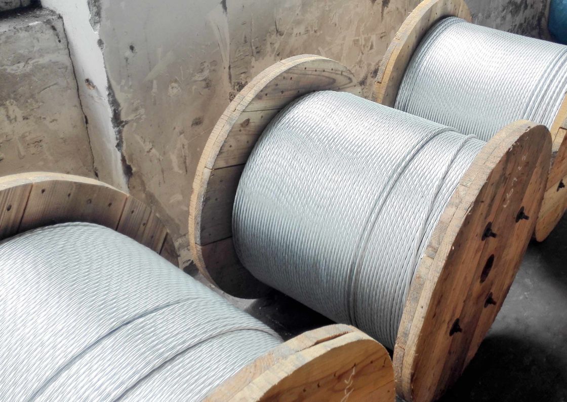 ASTM A 475 Galvanized Stranded Steel Wire For Overhead Fiber Optic Cable