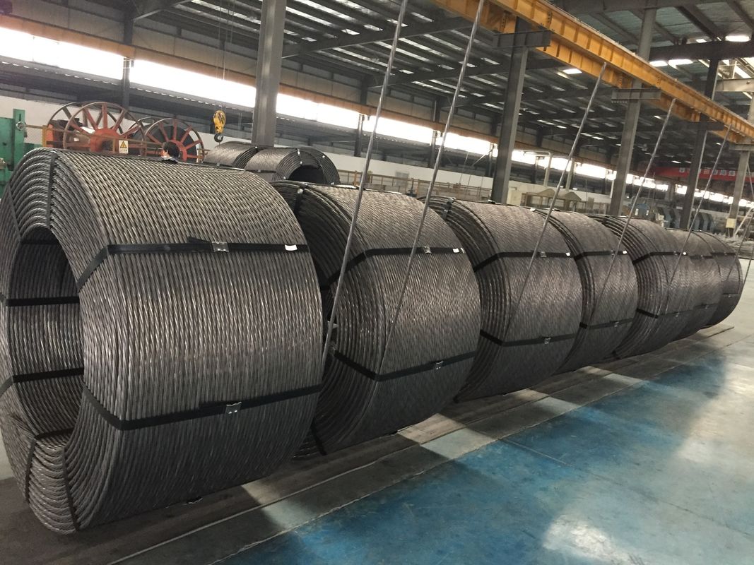 0.5”（1/2"）PC Steel Wire Strand Grade 270/1860MPA 2.5-3.2 Tons / Coil Packing